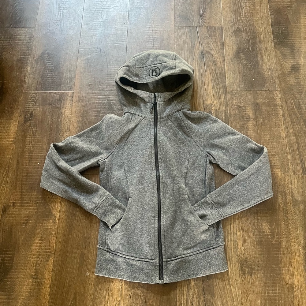 Gray Zip-Up Hoodie